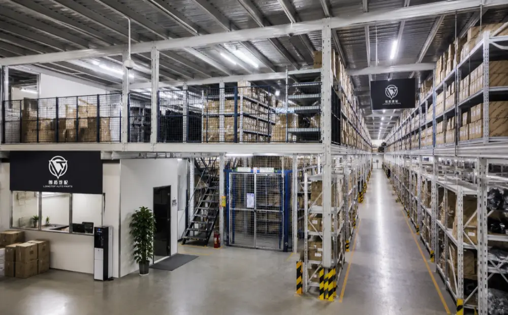 Longtop JP Auto warehouse and parts supply operations